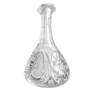 EAPG Tarentum Glass “Harvard Yard” Cologne / Perfume Bottle 6” Vintage 1896